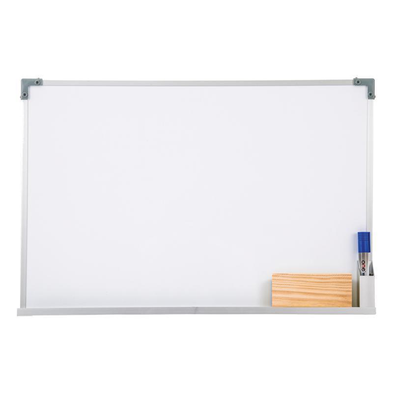 กระดานไวท์บอร์ด ติดผนัง 30x40 +ปากกา+แปรงลบกระดาน