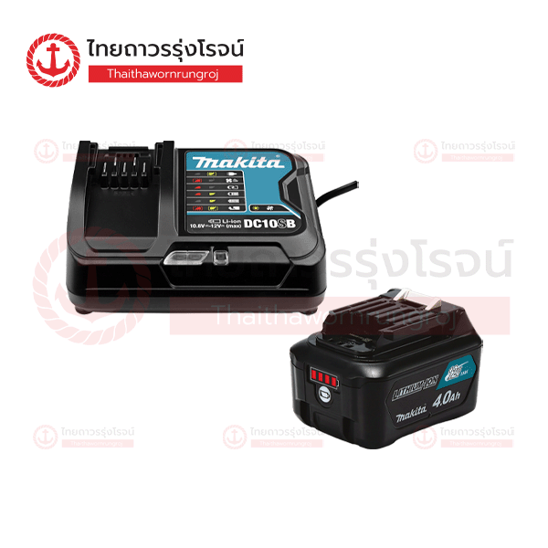 (D.) MAKITA โปรแบต+แท่นชาร์จ 12v แบต1+แท่นชาร์จ1 C1xB1x4.0ah BL1041B+DC10SB ชาร์จเร็ว