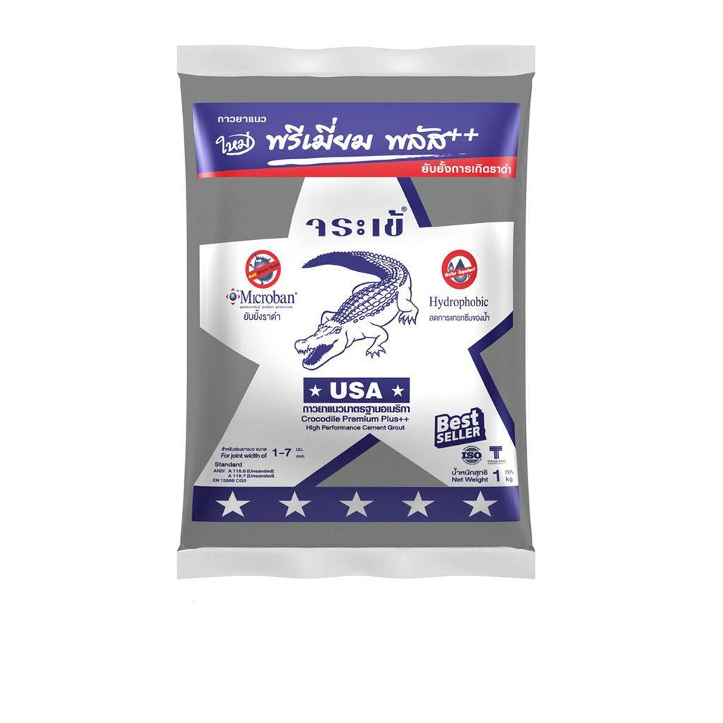 จระเข้ปูนยาแนวกันราดำ พรีเมี่ยม พลัส เงิน สีเทาแกรนิต G805 (0774)