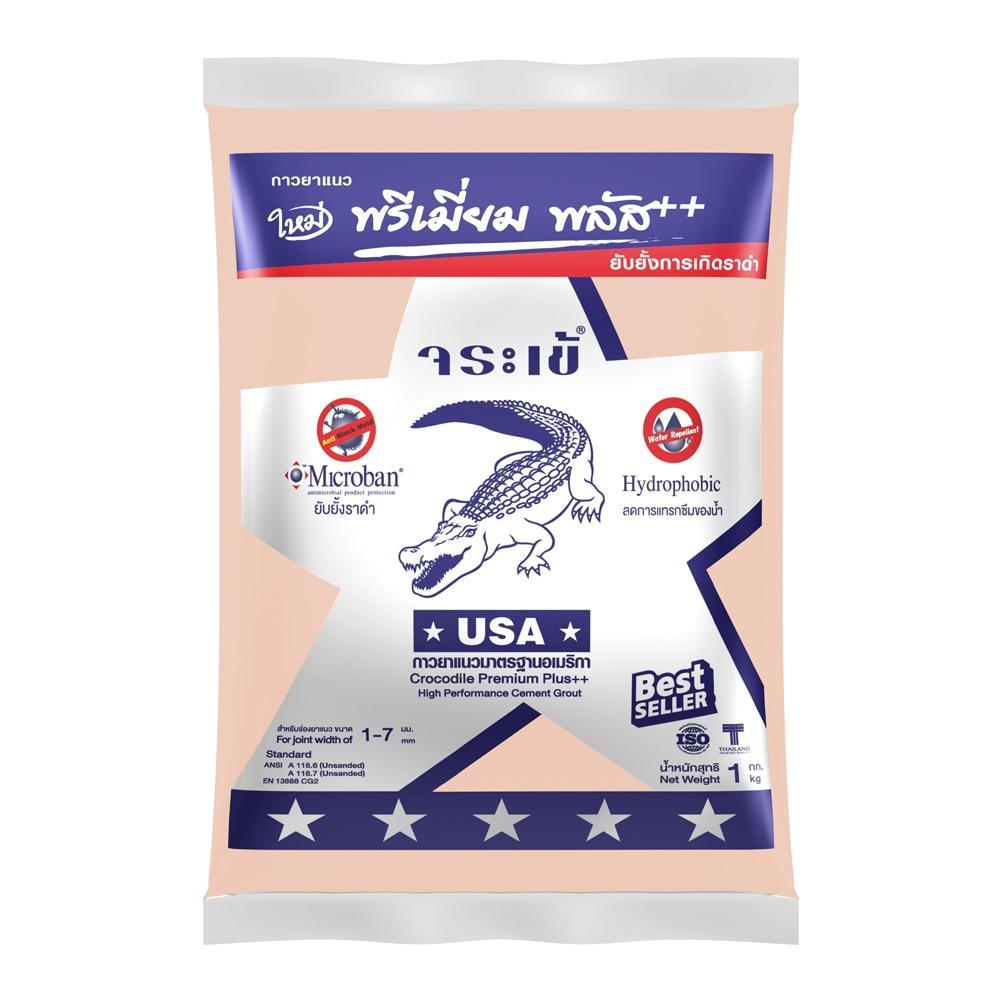 จระเข้ปูนยาแนวกันราดำ พรีเมี่ยม พลัส เงิน สีไข่ไก่ G711 (0760)