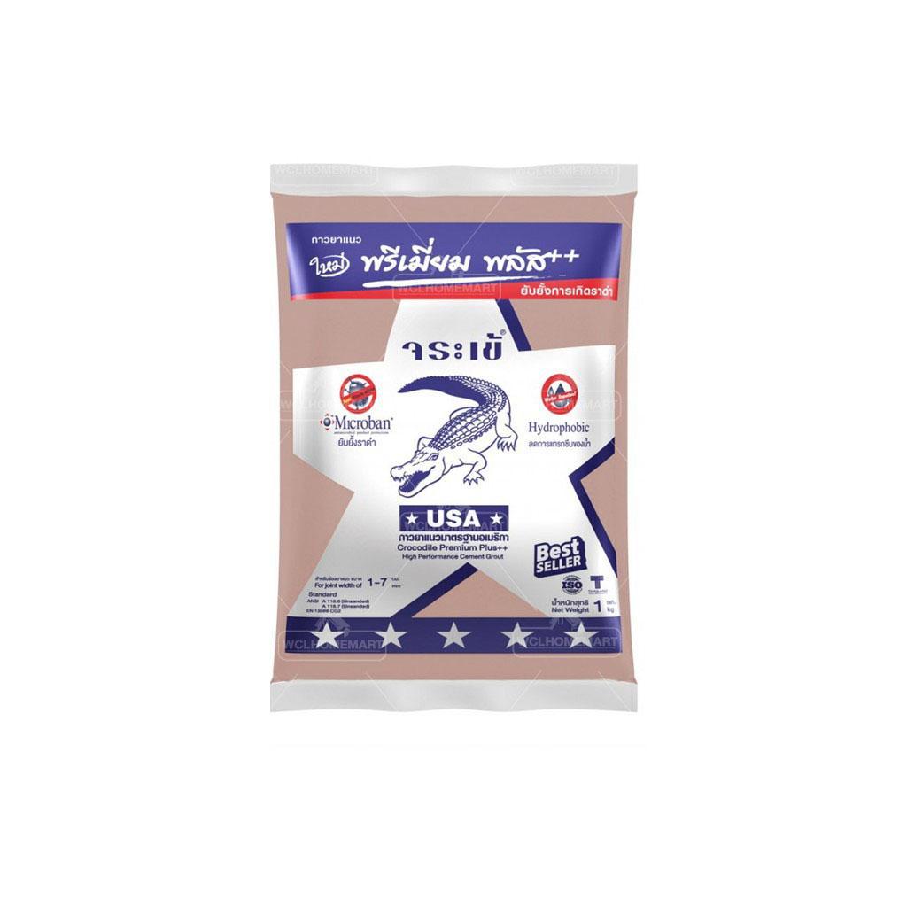 จระเข้ปูนยาแนวกันราดำ พรีเมี่ยม พลัส เงิน สีน้ำตาลศิลา G205 (0764)