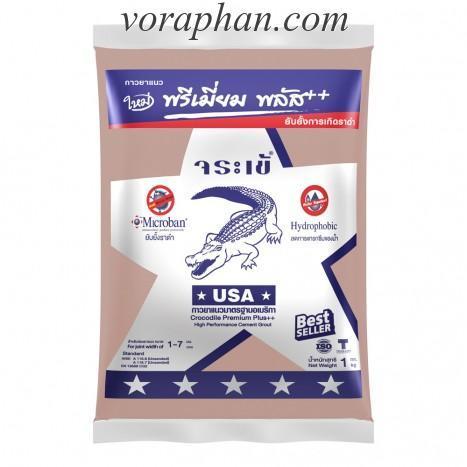 จระเข้ปูนยาแนวกันราดำ พรีเมี่ยม พลัส เงิน สีชมพูมัดหมี่ G101 (0752)