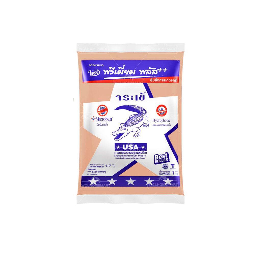 (D.) จระเข้ปูนยาแนวกันราดำ พรีเมี่ยม พลัส เงิน สีศิลาแลง G202 (0762)