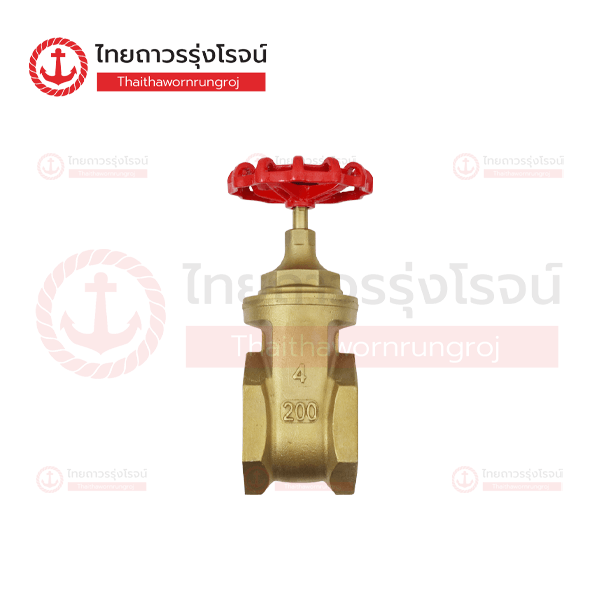 AZUMA ประตูน้ำ ทองเหลือง เกลียวใน 4นิ้ว