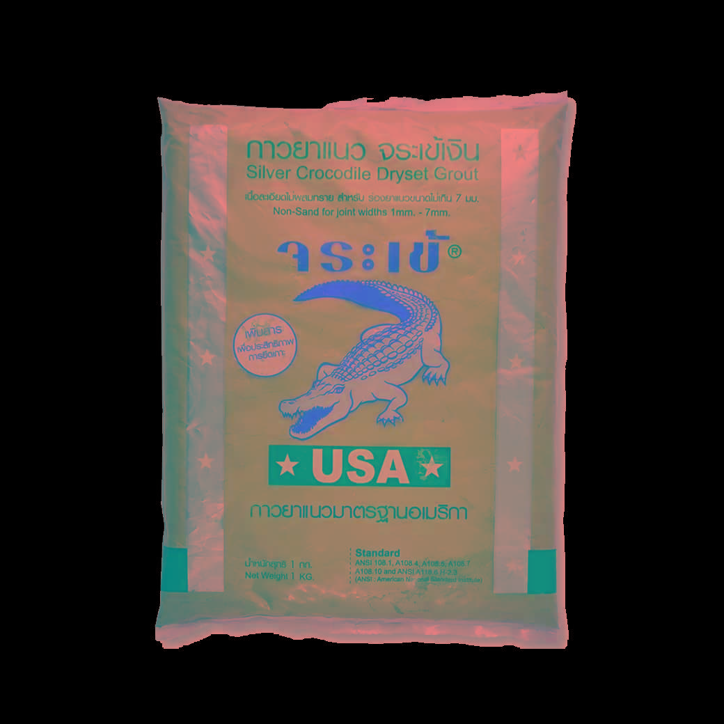 (D.) จระเข้ปูนยาแนวไม่กันราดำ สีเขียวใบไม้ G402 (0132)