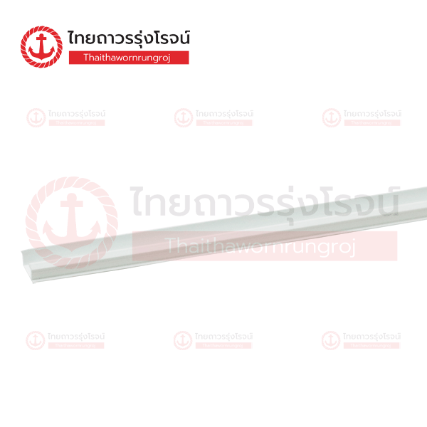**ยกเลิกใช้** (T0086116/T0086117แทน) PVC ร่อง15x2เมตร สีขาว 