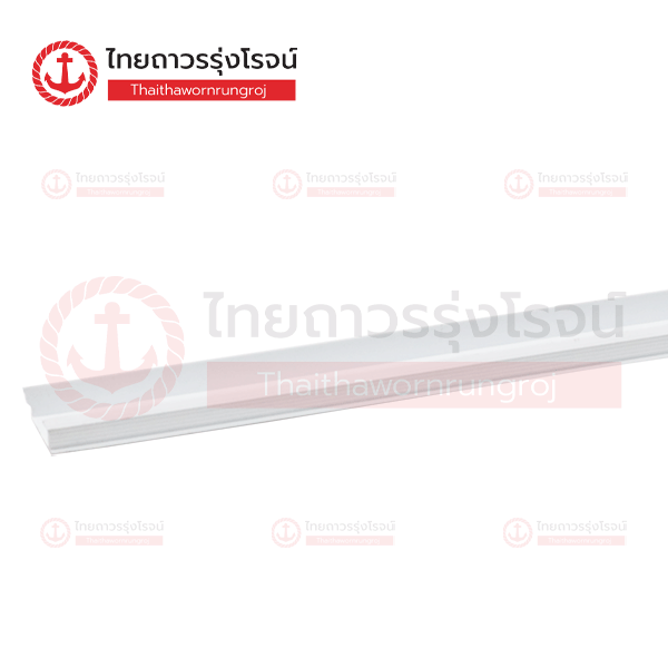**ยกเลิกใช้** (T0086120/T0086121แทน) PVC ร่อง25x2เมตร สีขาว 