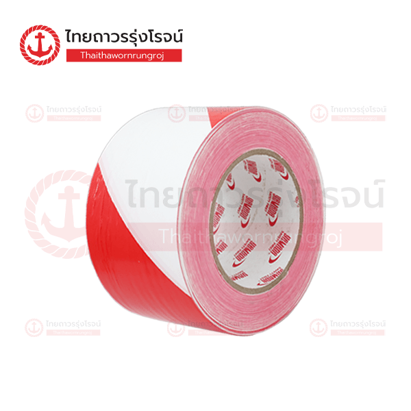 YAMADA เทปกั้นเขต 3นิ้ว ขาว/แดง 70mmx200เมตร