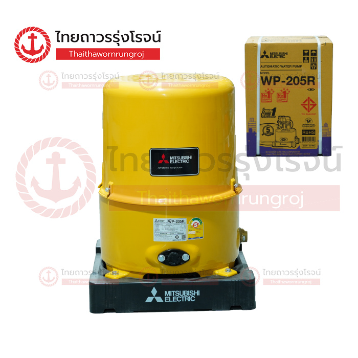 MITSUBISHI ปั๊มน้ำอัตโนมัติ ถังกลม WP205R2