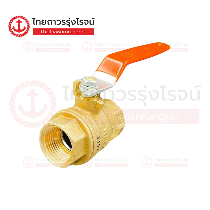 KITZ บอลวาล์วทองเหลือง เกลียวใน ด้ามส้ม 400 T 3/4นิ้ว