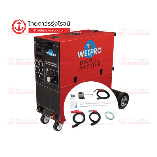 (โปรโมชั่น) WELPRO เครื่องเชื่อม WELMIG/MMA250Y1IGBT AAWPMIG25012