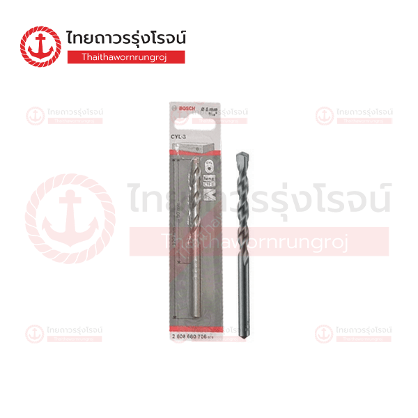 (D) BOSCH ดอกสว่าน SILVERPERCUSSION 8x80x120 2608680706
