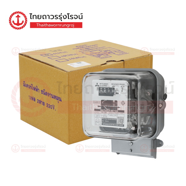 MITSUBISHI มิเตอร์ไฟบิ้ว 5A(15) 220v