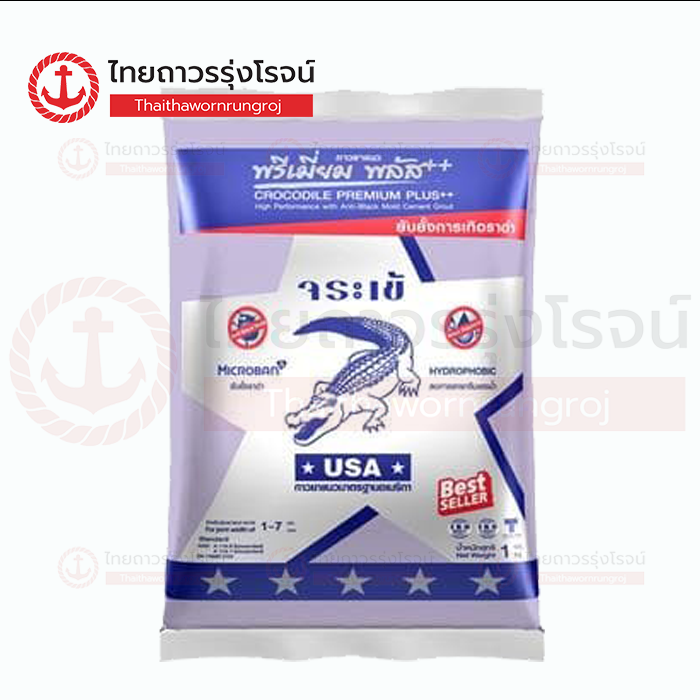 จระเข้ปูนยาแนวกันราดำ พรีเมี่ยม พลัส เงิน สีม่วงอ่อน G600 (0780)