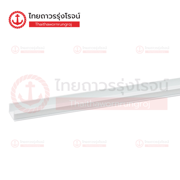 **ยกเลิกใช้** (T0086118/T0086119แทน) PVC ร่อง20x2เมตร สีขาว 