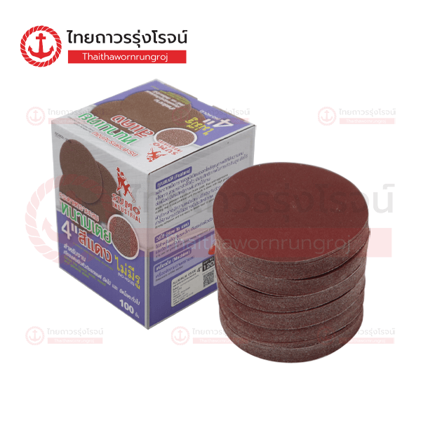 SUMO กระดาษทราย ตีนตุ๊กแก 4นิ้ว ไม่มีรู เบอร์120 (100แผ่น)