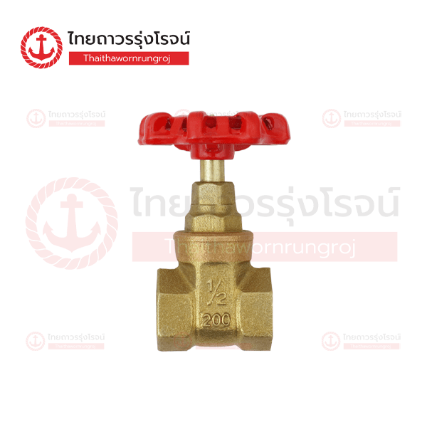 AZUMA ประตูน้ำ ทองเหลือง เกลียวใน 1/2นิ้ว