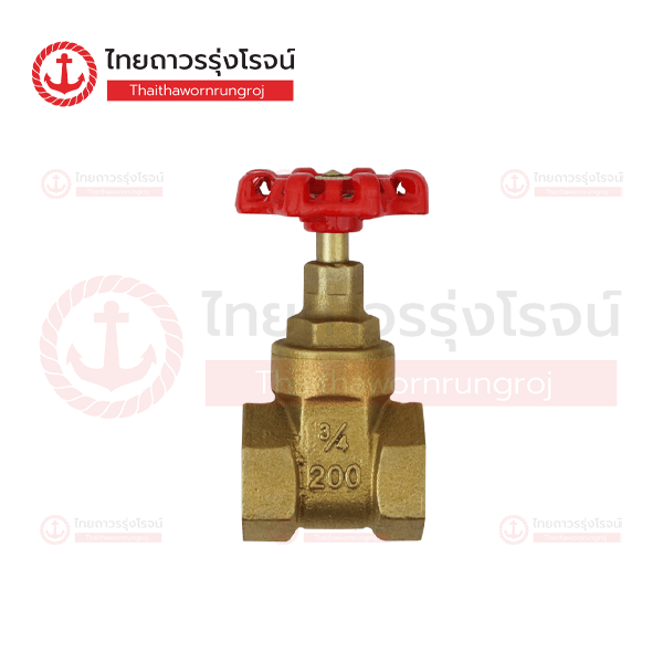 AZUMA ประตูน้ำ ทองเหลือง เกลียวใน 3/4นิ้ว