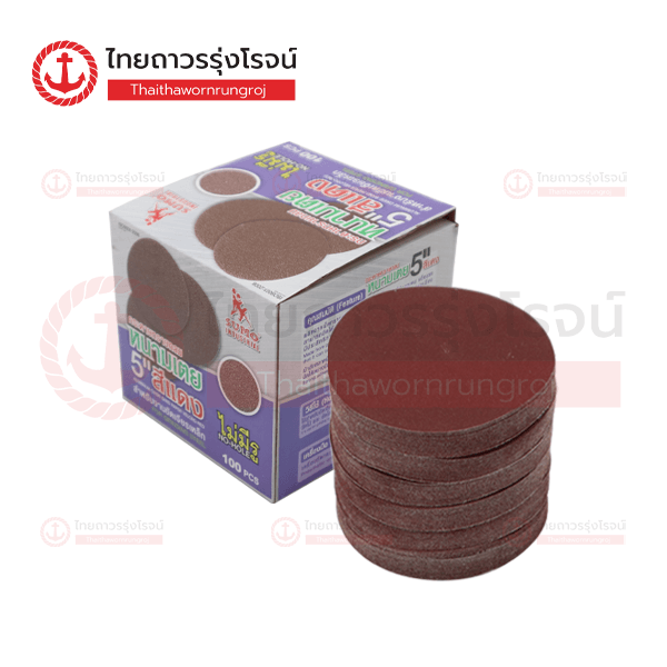 SUMO กระดาษทราย ตีนตุ๊กแก 5นิ้ว ไม่มีรู เบอร์100 (100แผ่น)