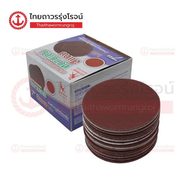 SUMO กระดาษทราย ตีนตุ๊กแก 7นิ้ว ไม่มีรู เบอร์60 (100แผ่น)