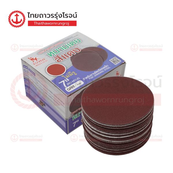 SUMO กระดาษทราย ตีนตุ๊กแก 7นิ้ว ไม่มีรู เบอร์120 (100แผ่น)
