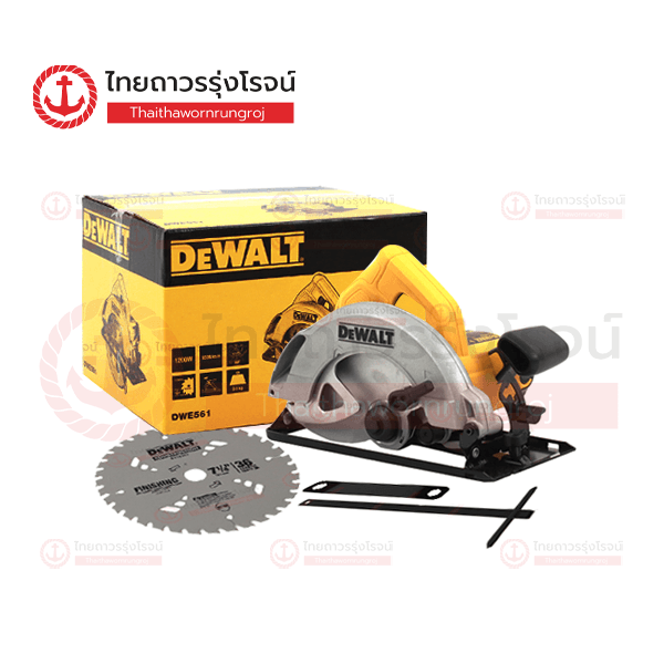 *D* DEWALT เลื่อยวงเดือนไฟฟ้า 7นิ้ว 1250w DWE561-B1
