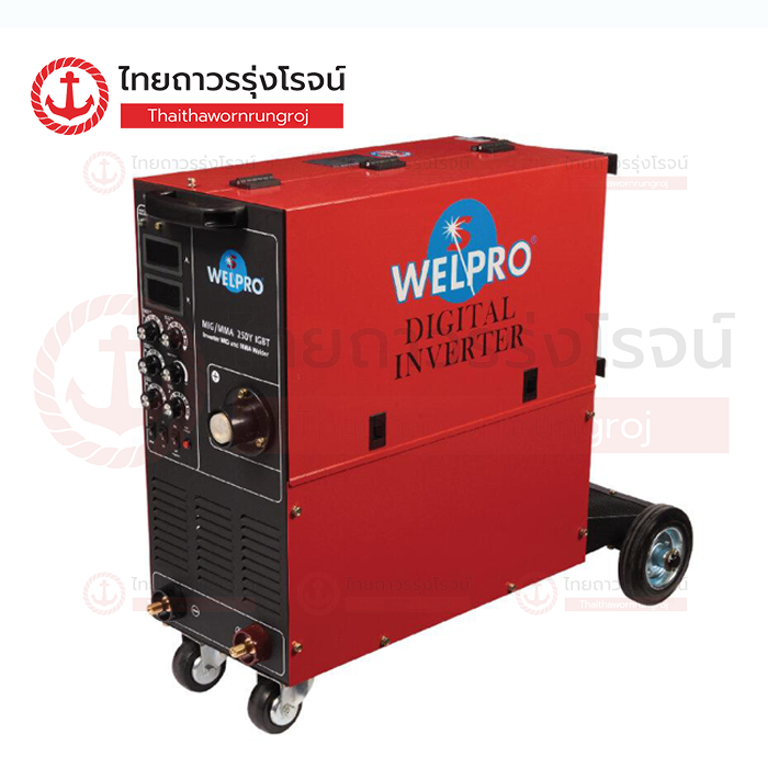 (โปรโมชั่น) AM-WELD เครื่องเชื่อมไฟฟ้า อินเวอร์เตอร์ IGBT MIG200S 200v