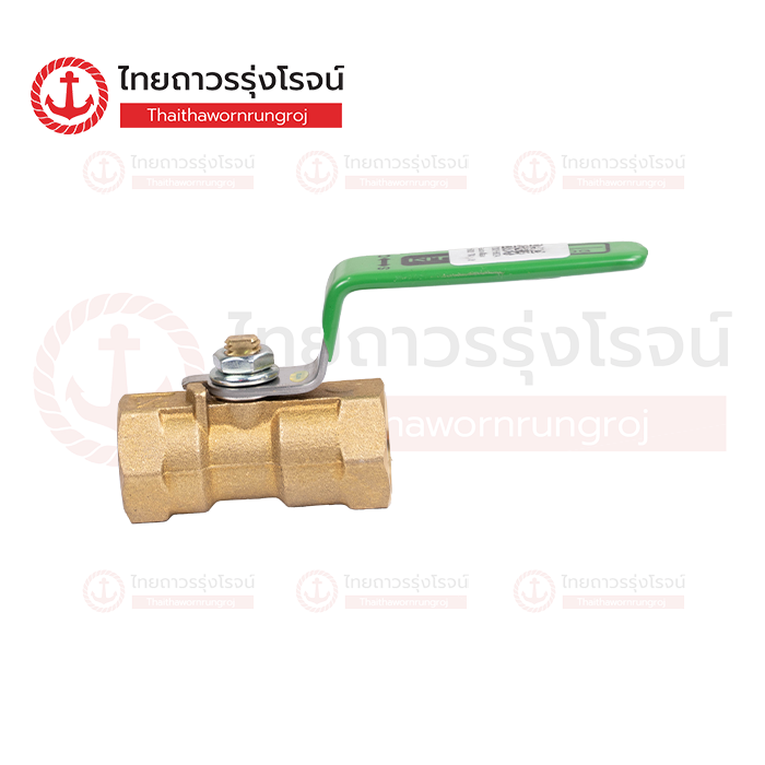 KITZ บอลวาล์วทองเหลือง เกลียวใน ด้ามเขียว 600 TK 1/2นิ้ว