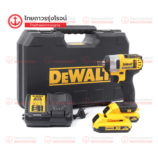 (D) DEWALT บล็อกไร้สาย 1/2นิ้ว  18v 203nm C1xB2x2.0ah DCF880D2-B1 (ครบชุด+กล่องพลาสติก)* (เลิกแทนด้วย DCF921P1)
