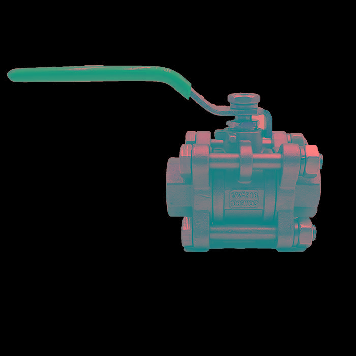 บอลวาล์วสแตนเลส 3ตอน 1/2นิ้ว เกรด316 1000PSI