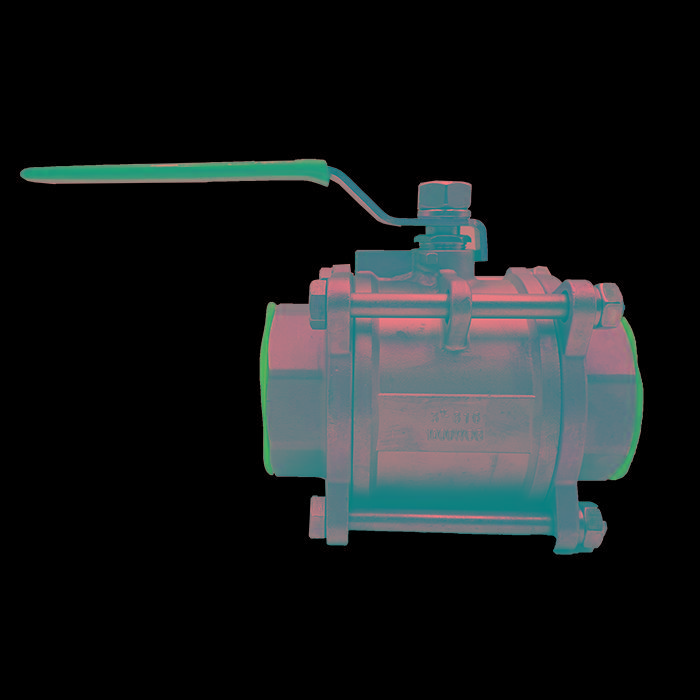 บอลวาล์วสแตนเลส 3ตอน 3นิ้ว เกรด316 1000PSI