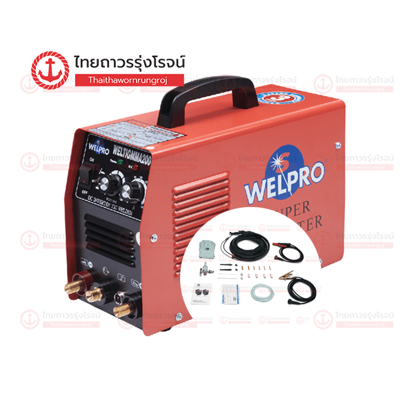 WELPRO เครื่องเชื่อม 2ระบบ WELTIG/MMA200 AAWPTM200001