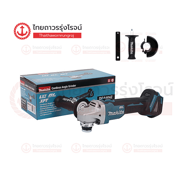 MAKITA เครื่องเจียร์ไร้สาย 4นิ้ว(100mm) 18v สวิตช์สไลด์บน สปีดเดียว BLM AFT ADT XPT DGA404Z (เครื่องเปล่า)* กล่องกระดาษ