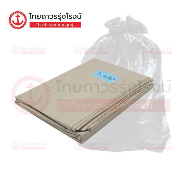 ถุงขยะสีขาวขุ่น 22นิ้ว x30นิ้ว