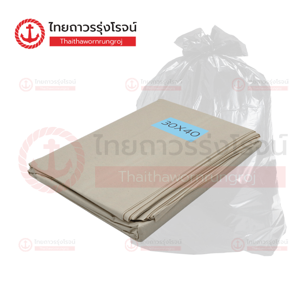 ถุงขยะสีขาวขุ่น 30นิ้ว x40นิ้ว