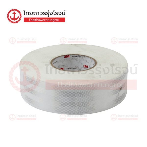 3M แถบสะท้อนแสง สีขาว 53.5มิลx50เมตร 983-10