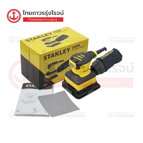 STANLEY เครื่องขัดกระดาษทรายไฟฟ้า สี่เหลี่ยม  140x115 240w SS24-B1