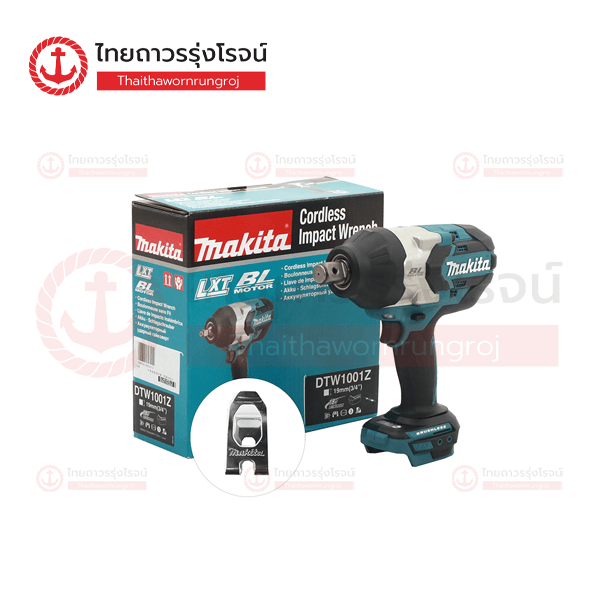 *D* MAKITA บล็อกไร้สาย 3/4นิ้ว(19mm) 18v 1050nm BLM DTW1001Z (เครื่องเปล่า)* กล่องกระดาษ