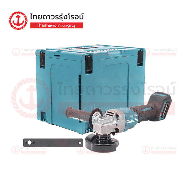 (D) MAKITA เครื่องเจียร์ไร้สาย 4นิ้ว(100mm) 40v สวิตช์บีบล่าง BLM AFT Brake GA011 (เครื่องเปล่า+MAKPAC TYPE4)**