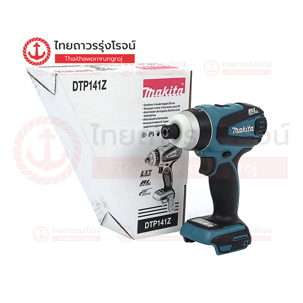 MAKITA ไขควงอิมแพคไร้สาย 18v 4ระบบ 150nm 3สปีด BLM DTP141Z (เครื่องเปล่า)* กล่องกระดาษ