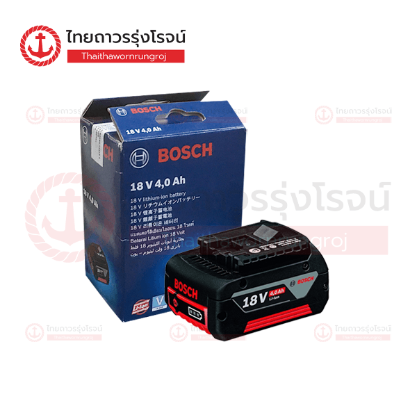 (ยกเลิกซื้อ-ขาย) BOSCH แบตเตอรี่ GBA18v 4.0ah M-C 1600A00163 กล่องกระดาษ