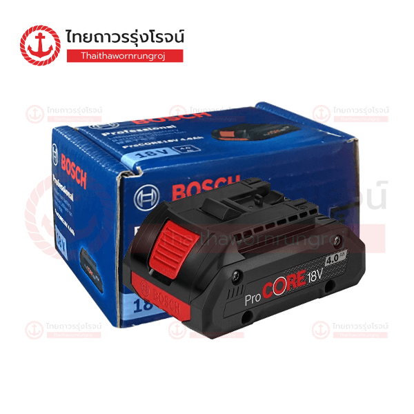 BOSCH แบตเตอรี่ ProCore 18v 4.0Ah รุ่นพลังสูง กระทัตรัด 1600A028TU กล่องกระดาษ
