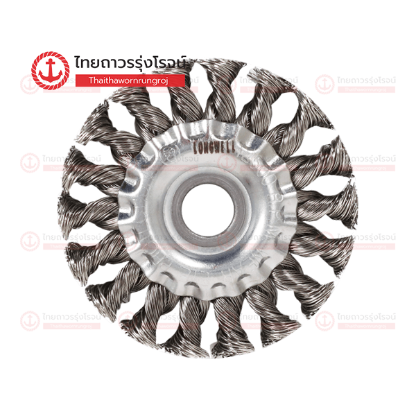 LONGWELL แปรงลวดกลมถักเปีย สแตนเลส 100mm 16(13)1/2(12)