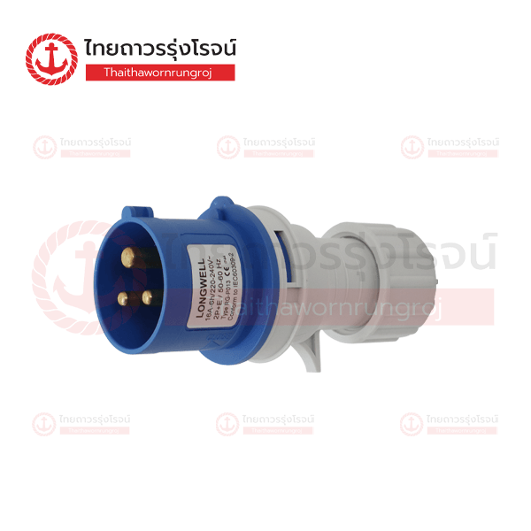 LONGWELL ปลั๊กพาวเวอร์ ตัวผู้ 2P+E 16A IP44 (RG-P013)