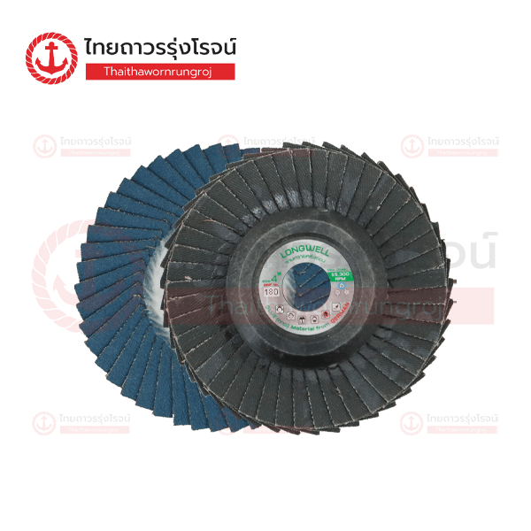 LONGWELL กระดาษทรายซ้อน หลังอ่อน 4นิ้ว เบอร์180