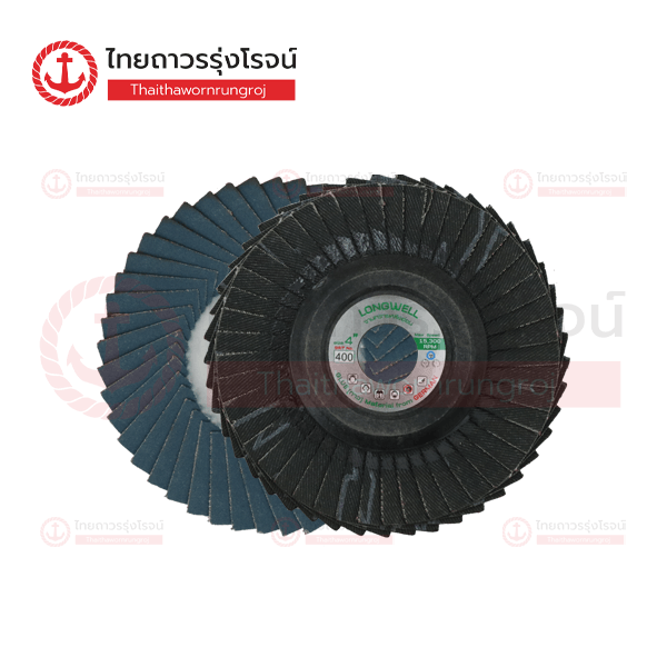 LONGWELL กระดาษทรายซ้อน หลังอ่อน 4นิ้ว เบอร์400