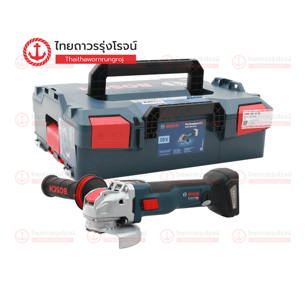 BOSCH เครื่องเจียร์ไร้สาย 5นิ้ว 18v X-LOCK ปรับรอบได้  GWX18V-10SC 06017B0400 (เครื่องเปล่า+กล่องพลาสติก)* HV