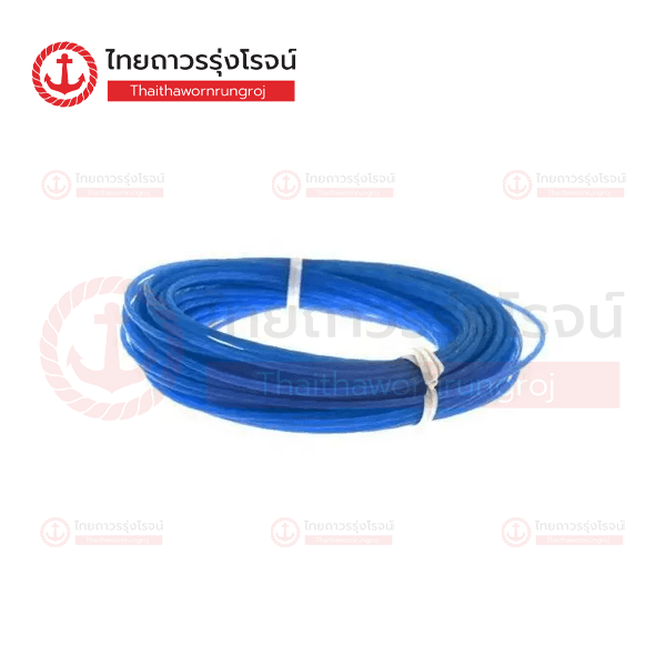 **ยกเลิกใช้** (T0086204/T0086205แทน) MAKITA  เอ็นตัดหญ้า ไนล่อน ลดเสียง 4แฉก สีฟ้า 1.65mm E-01753 