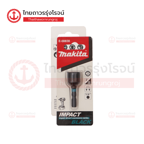 MAKITA IMPACT BLACK บล็อกแม่เหล็ก ขันน็อต M8 13x50mm E-08838