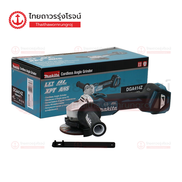 MAKITA เครื่องเจียร์ไร้สาย 4นิ้ว(100mm) 18v สวิตช์สไลด์บน ปรับสปีด BLM BRAKE XPT AFT ADT AWS DGA414Z (เครื่องเปล่า)* กล่องกระดาษ